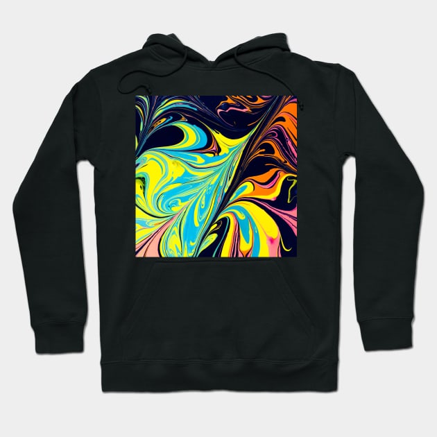 Paint Swirls Hoodie by TheSkullArmy